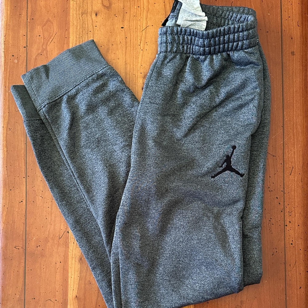 Nike Jordan Air Kids L Charcoal Gray Joggers